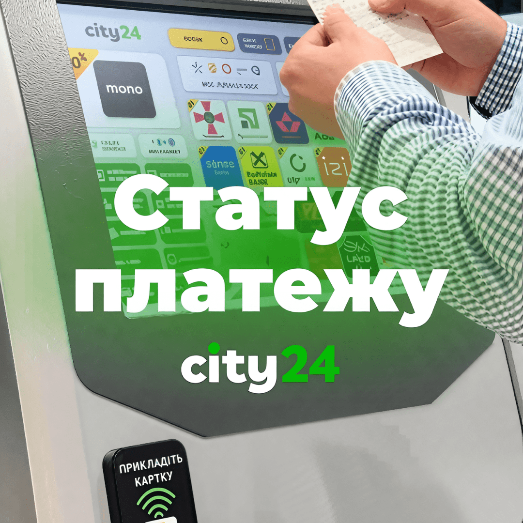 Проверяйте статус платежа в терминалах city24 за считанные секунды!
